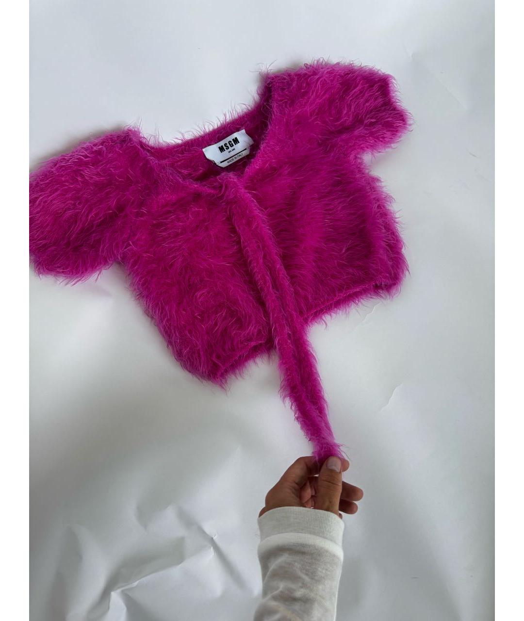 MSGM Фуксия футболка, фото 3