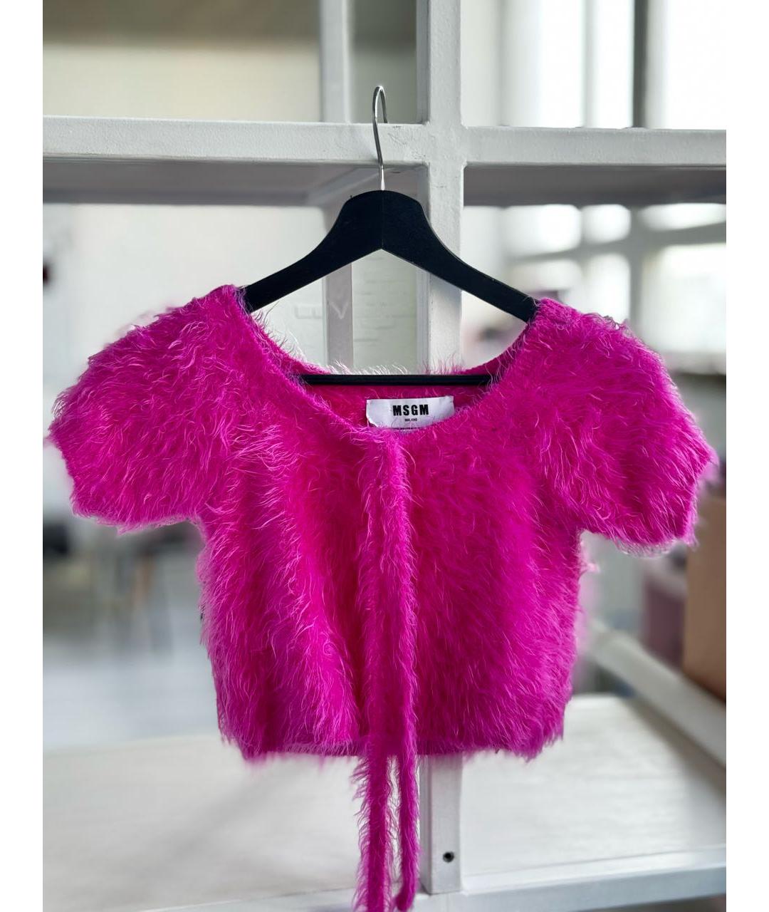 MSGM Фуксия футболка, фото 5