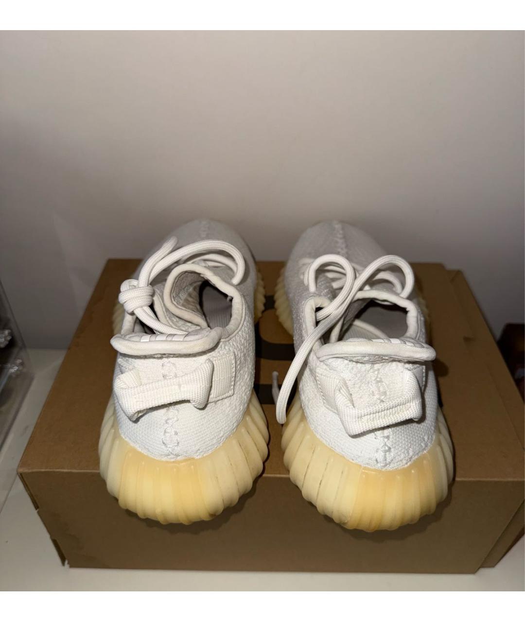 ADIDAS YEEZY Белые текстильные кроссовки, фото 3