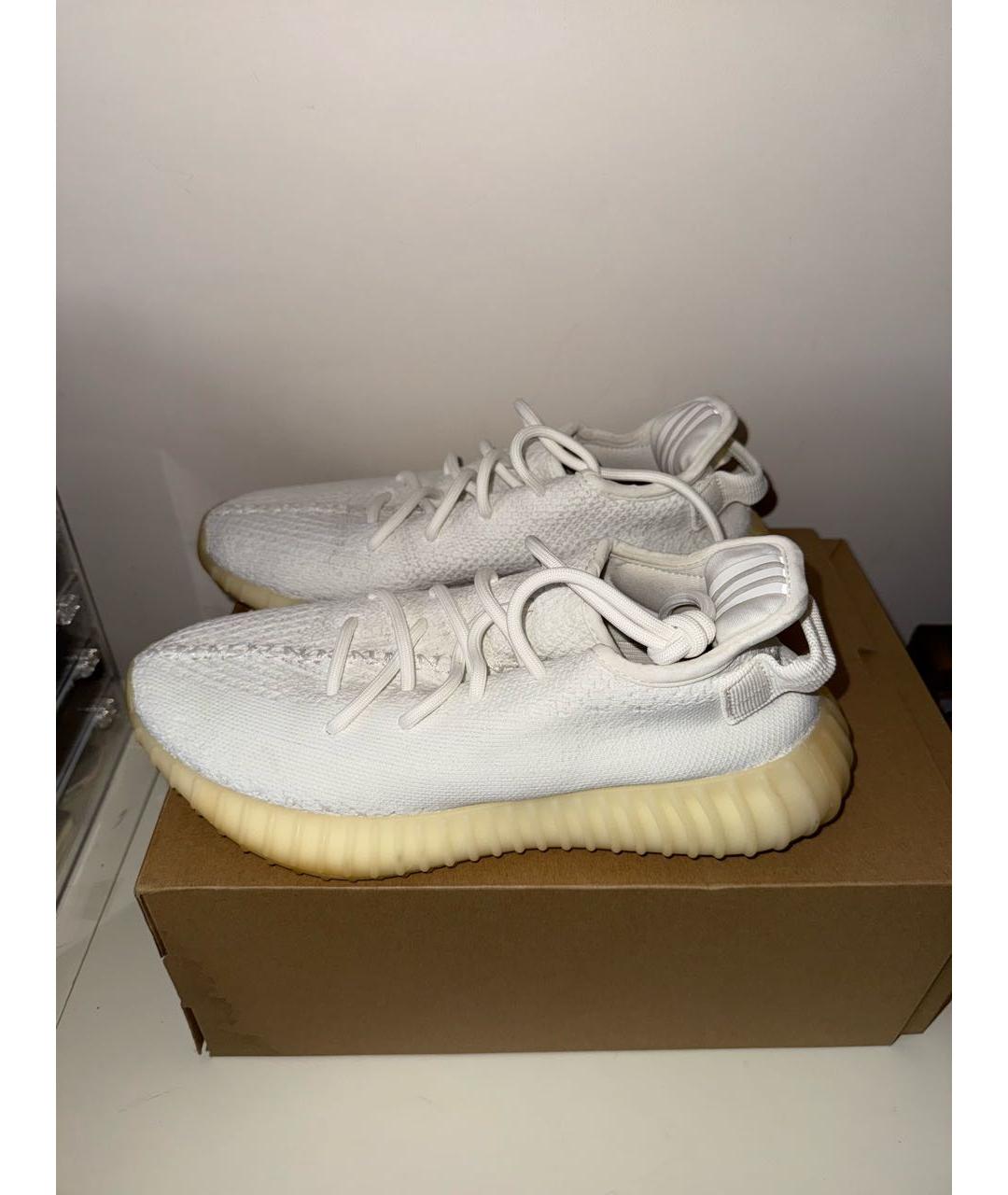 ADIDAS YEEZY Белые текстильные кроссовки, фото 7