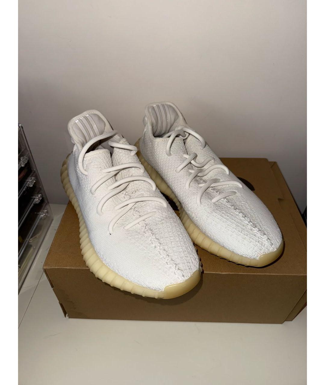 ADIDAS YEEZY Белые текстильные кроссовки, фото 6