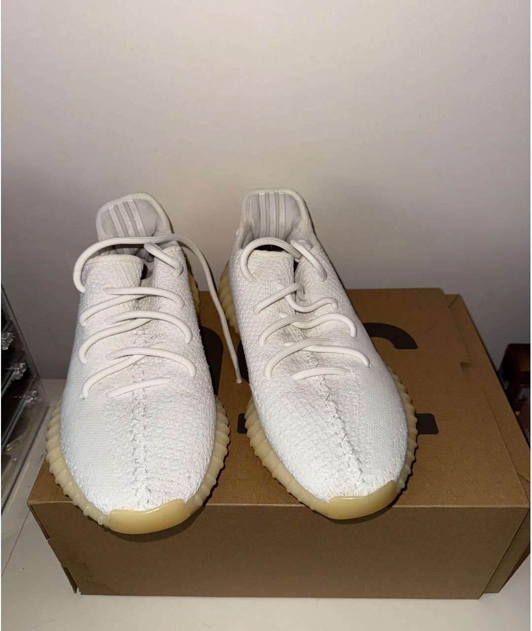 ADIDAS YEEZY Белые текстильные кроссовки, фото 2