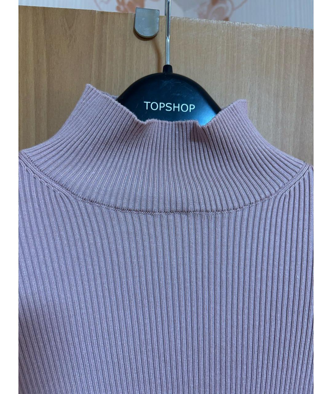 CALVIN KLEIN JEANS Розовая вискозная водолазка, фото 4