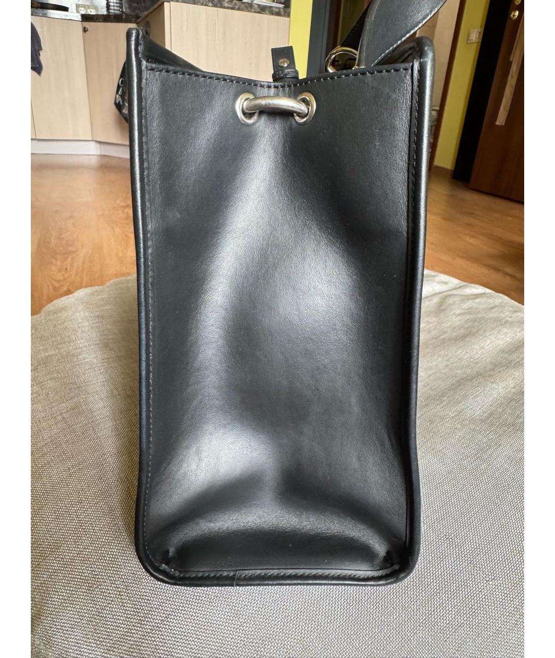 FENDI Черная кожаная сумка через плечо, фото 5