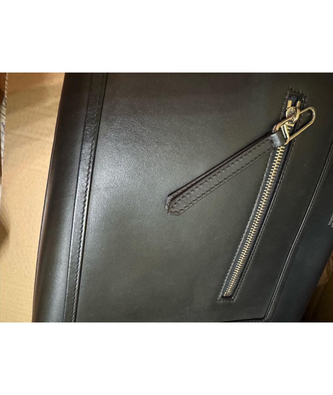 FENDI Черная кожаная сумка через плечо, фото 8