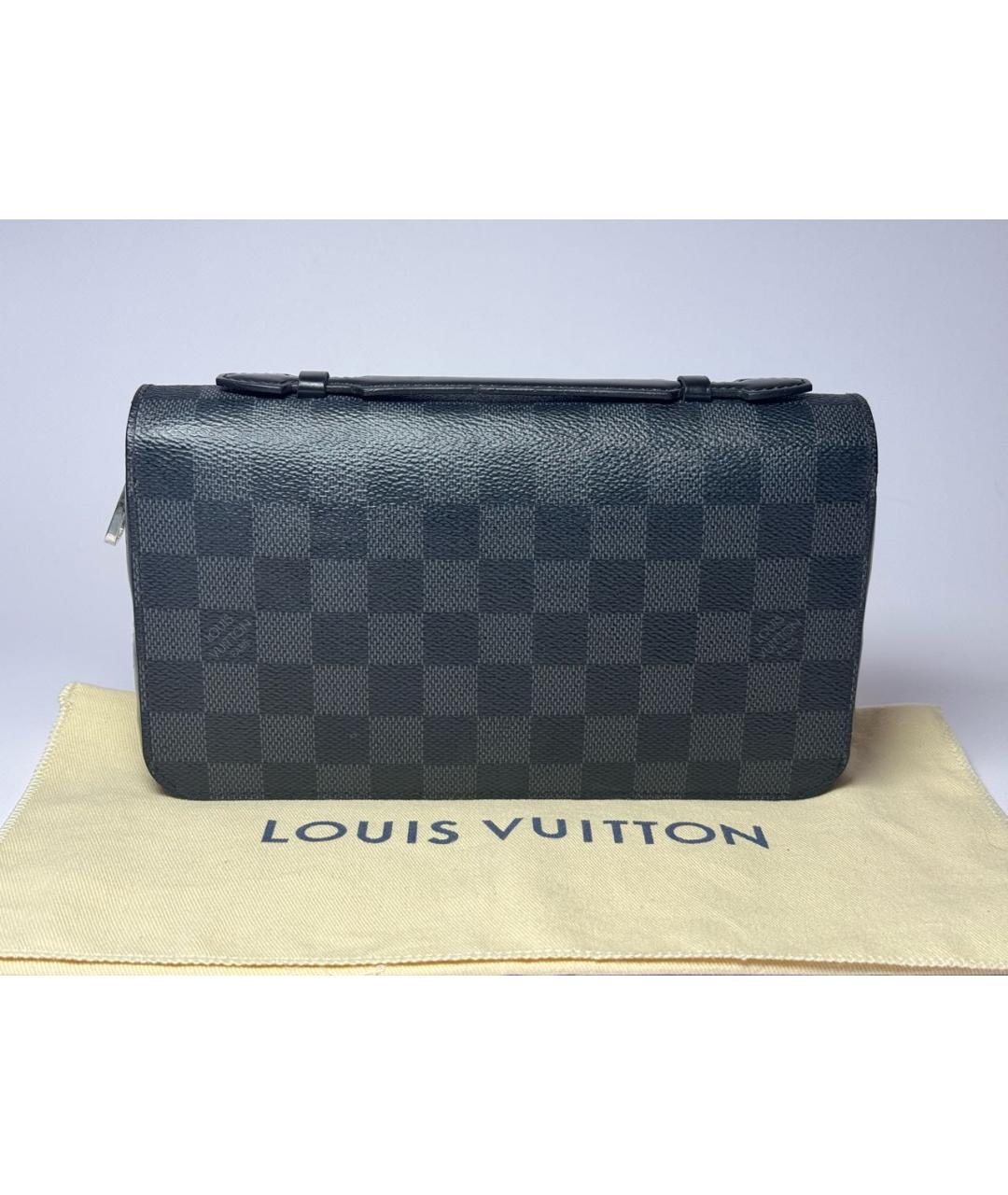 LOUIS VUITTON Черная барсетка, фото 9