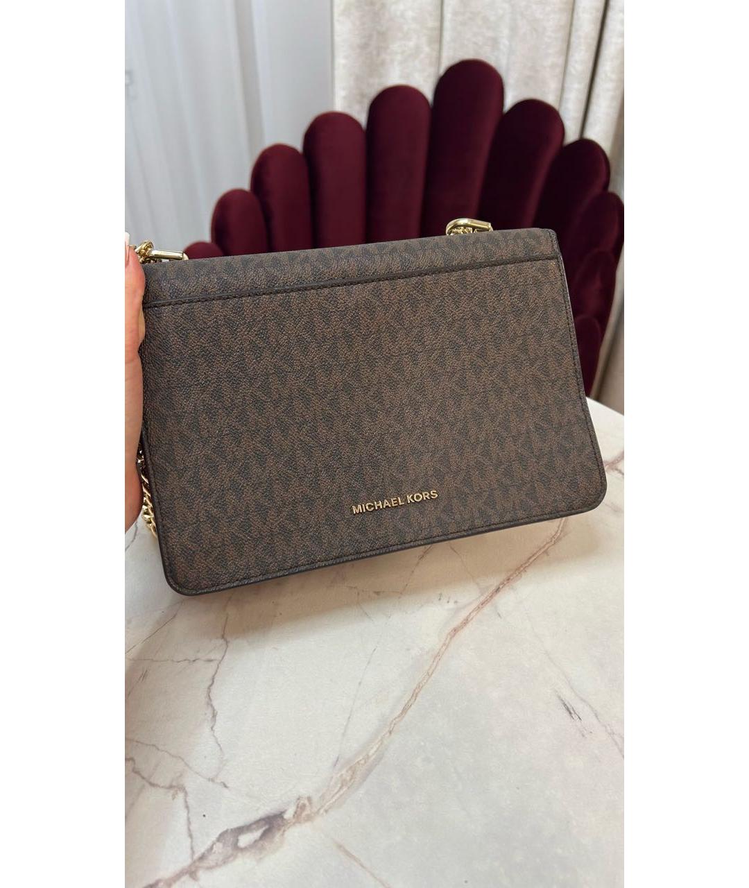 MICHAEL KORS Коричневая сумка через плечо, фото 3