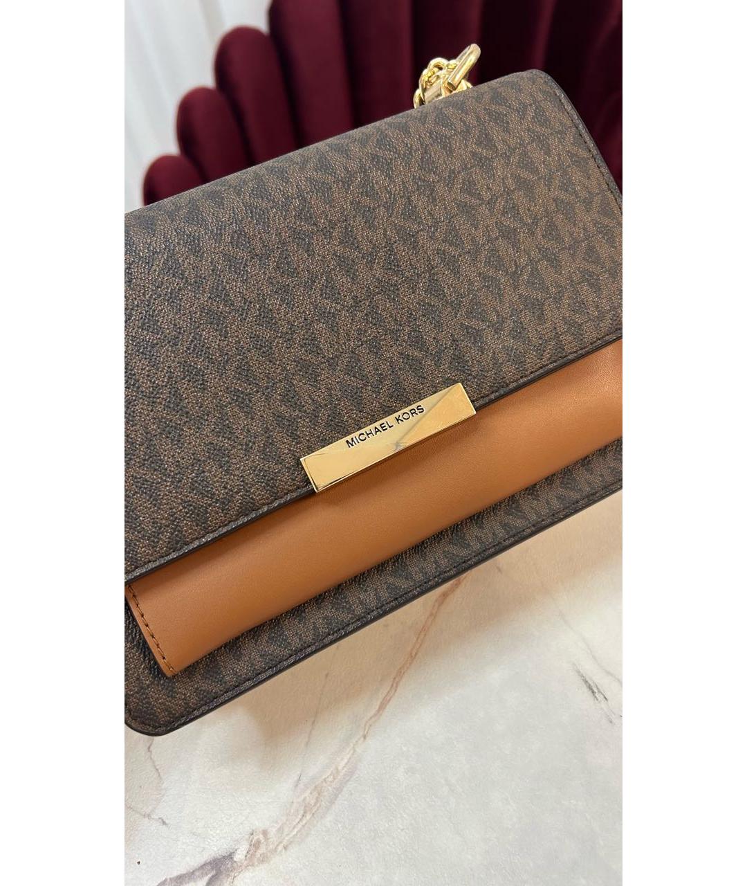 MICHAEL KORS Коричневая сумка через плечо, фото 6