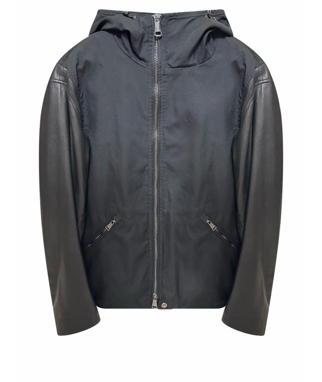 EMPORIO ARMANI Черная полиэстеровая куртка, фото 1