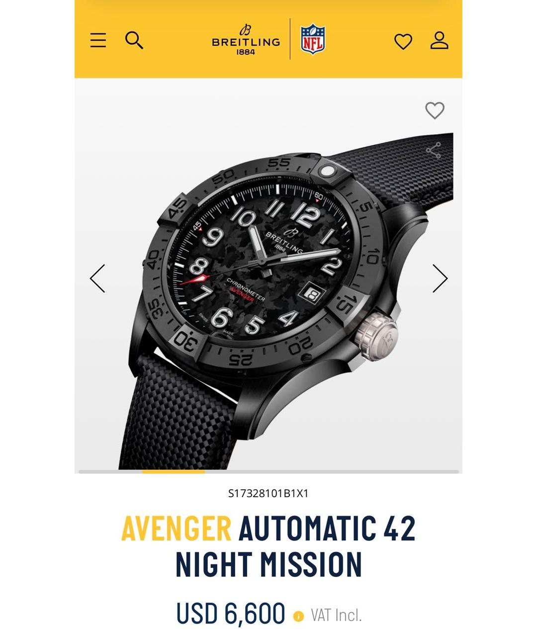 BREITLING Черные часы, фото 2