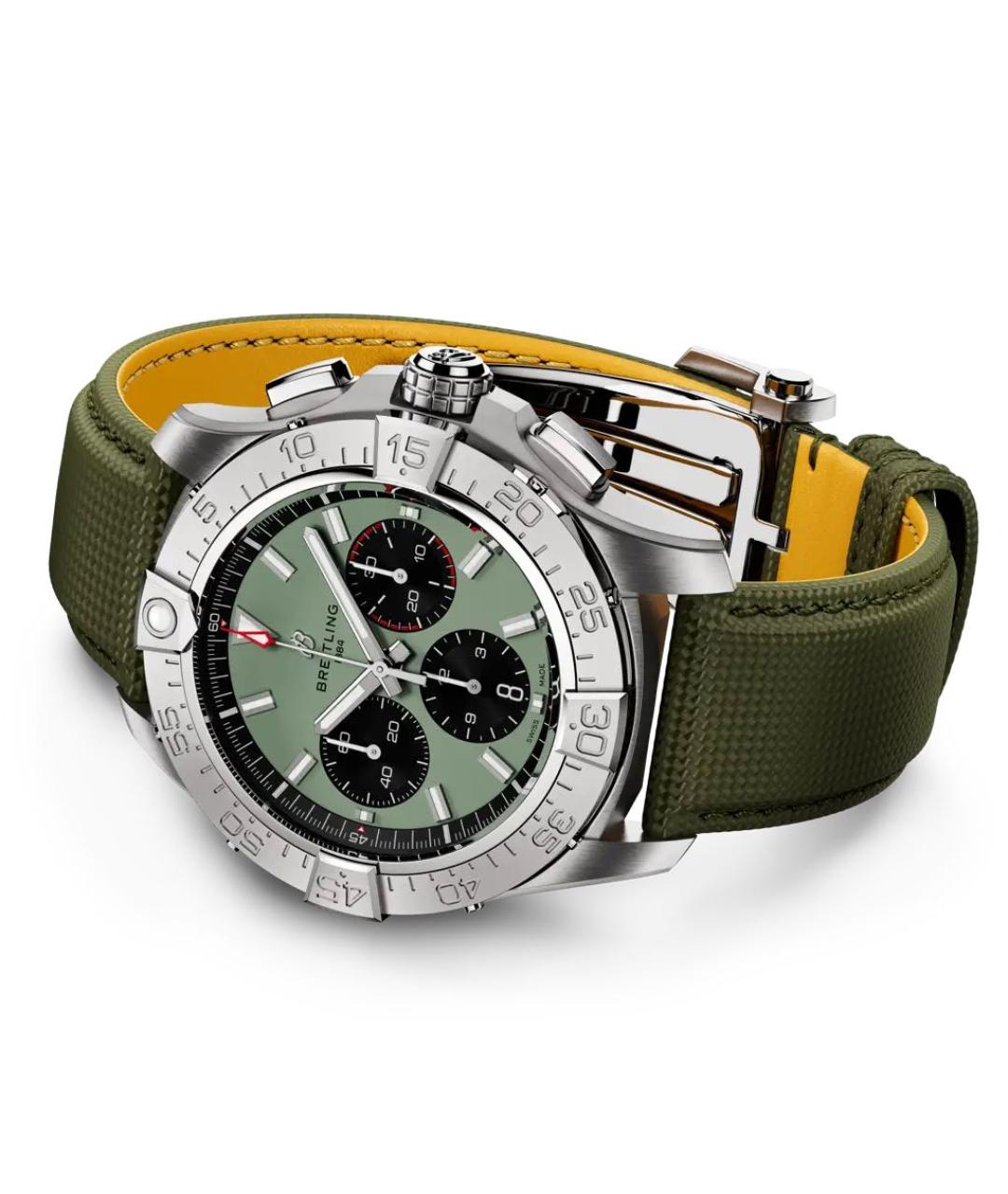 BREITLING Зеленые часы, фото 3