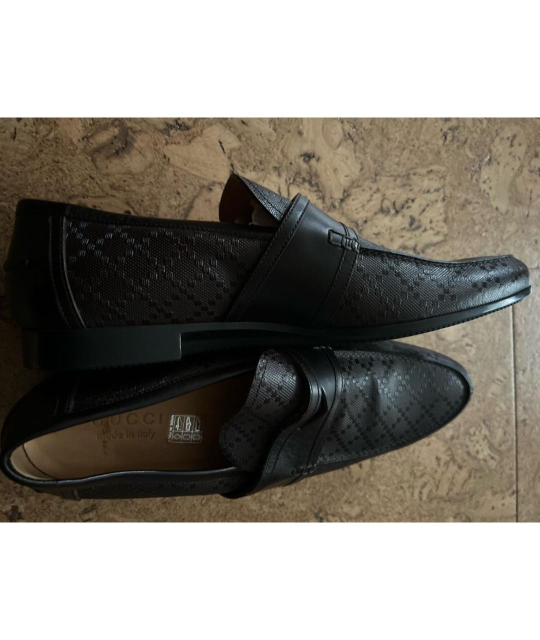 GUCCI Коричневые кожаные лоферы, фото 5