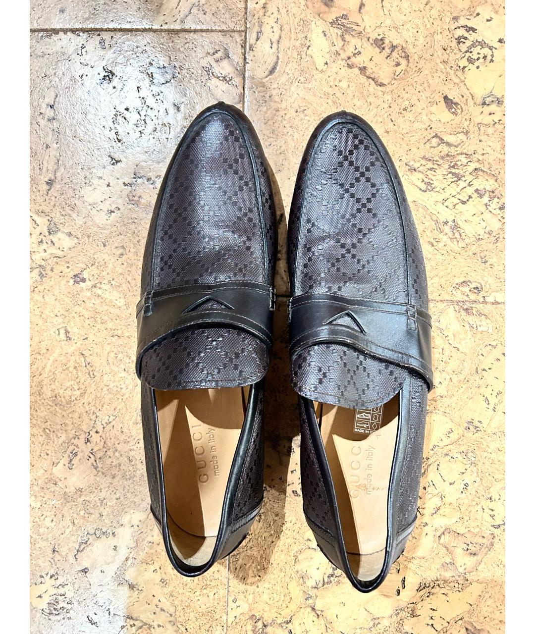 GUCCI Коричневые кожаные лоферы, фото 2