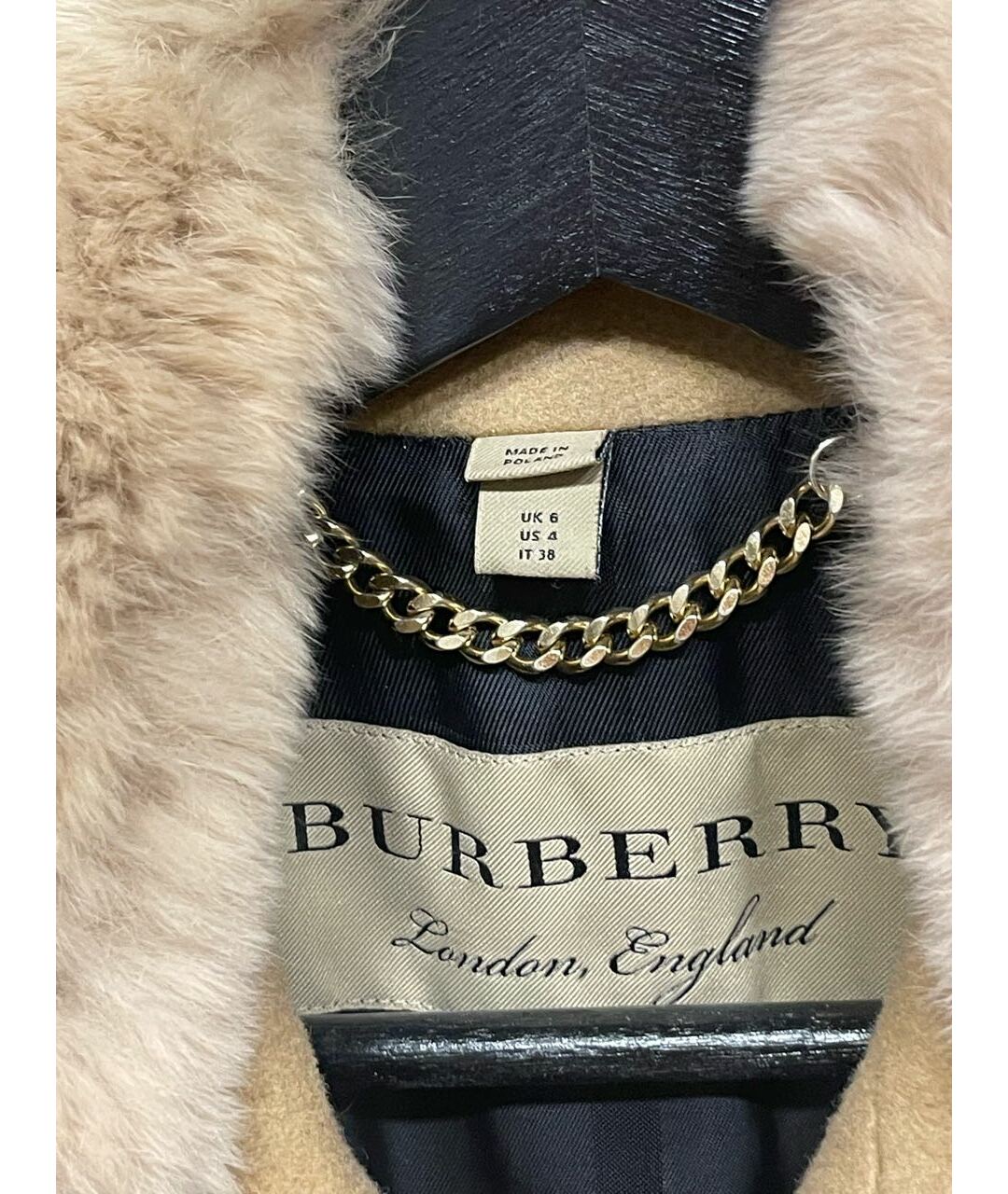 BURBERRY Бежевое шерстяное пальто, фото 8