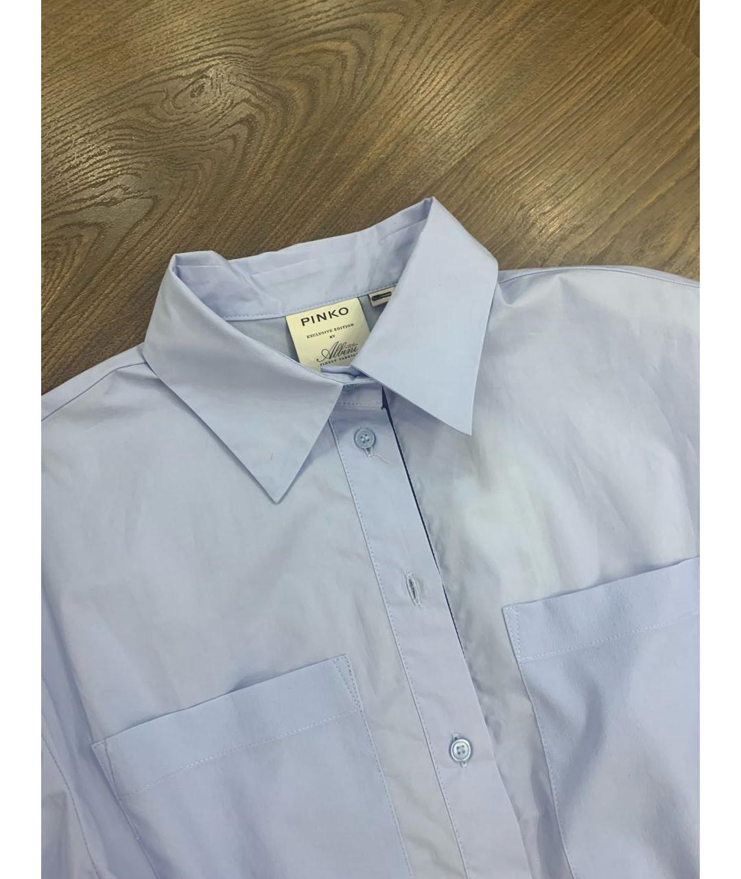 PINKO Голубое повседневное платье, фото 5