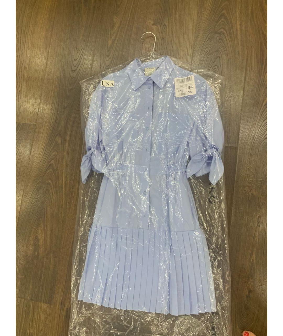 PINKO Голубое повседневное платье, фото 4