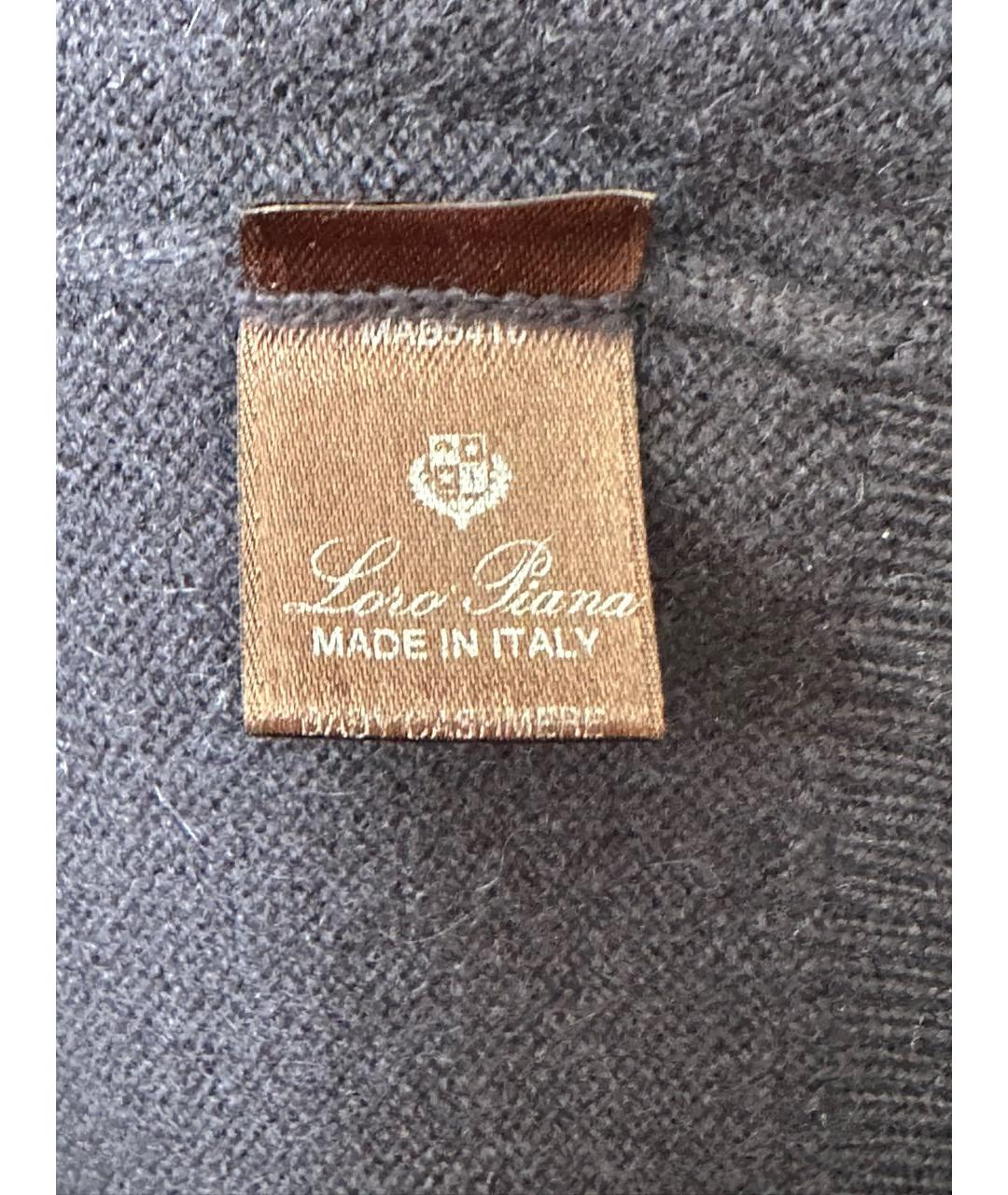 LORO PIANA Черная кашемировая жилетка, фото 6