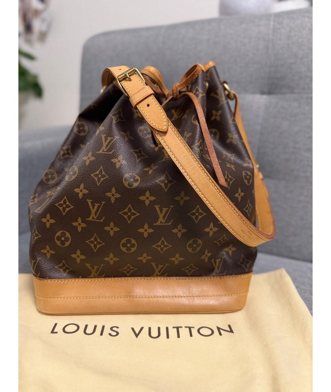 LOUIS VUITTON Коричневая сумка тоут, фото 8