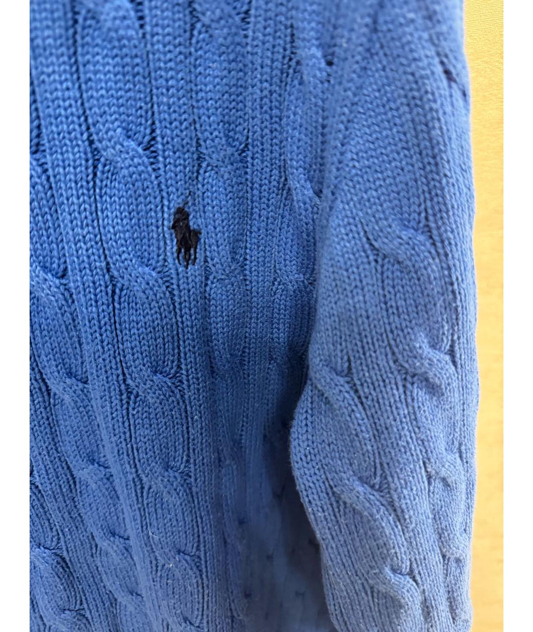 POLO RALPH LAUREN Синий хлопковый джемпер / свитер, фото 3