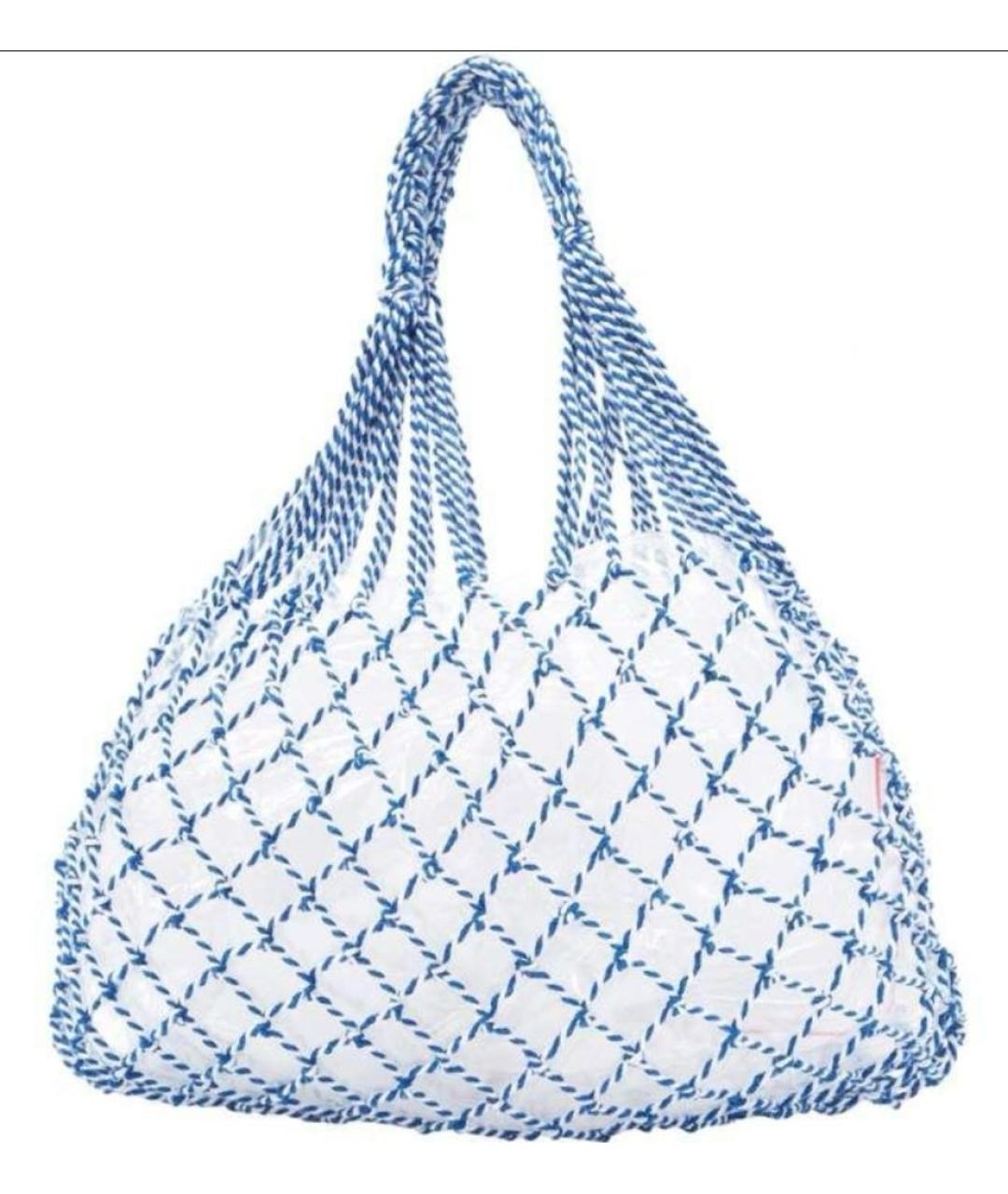 CELINE Голубая тканевая сумка с короткими ручками, фото 1