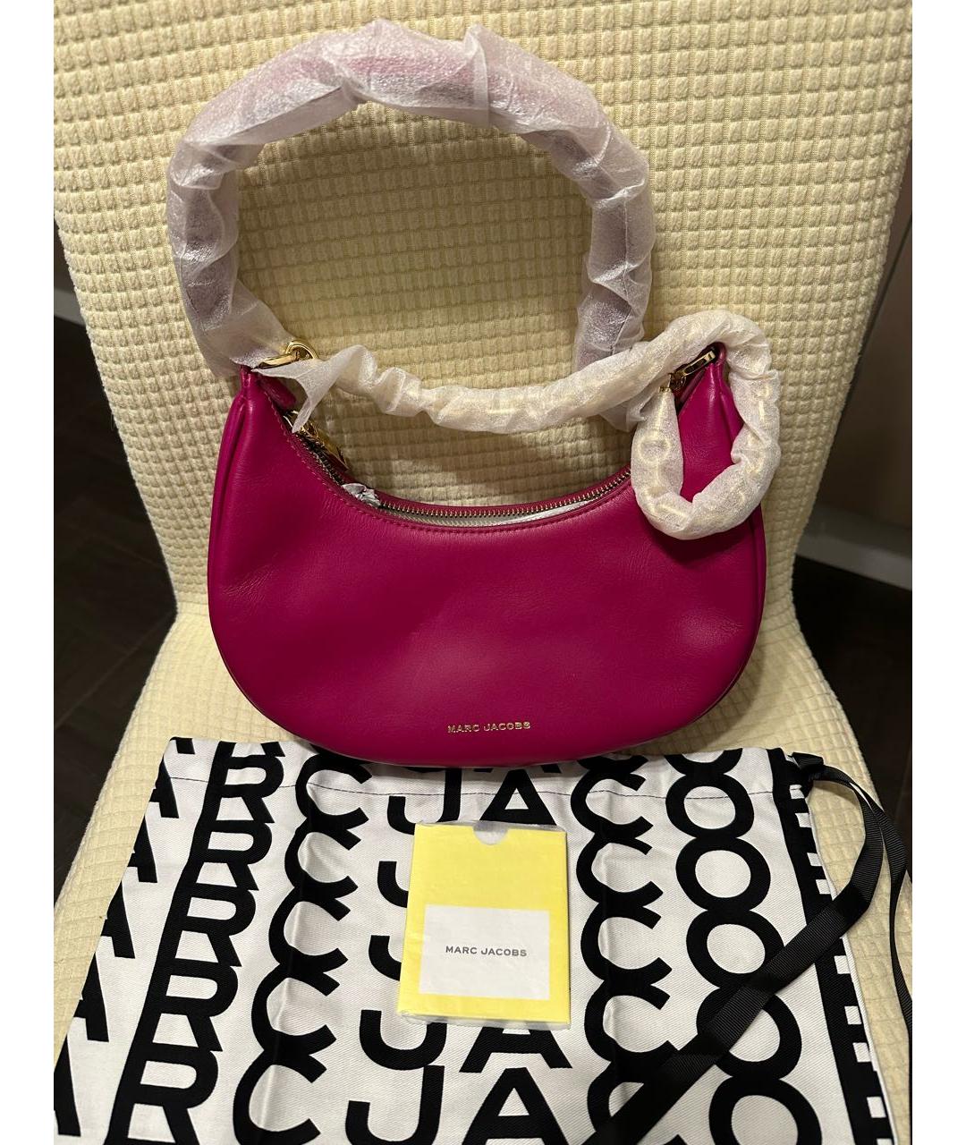 MARC JACOBS Фуксия кожаная сумка с короткими ручками, фото 3