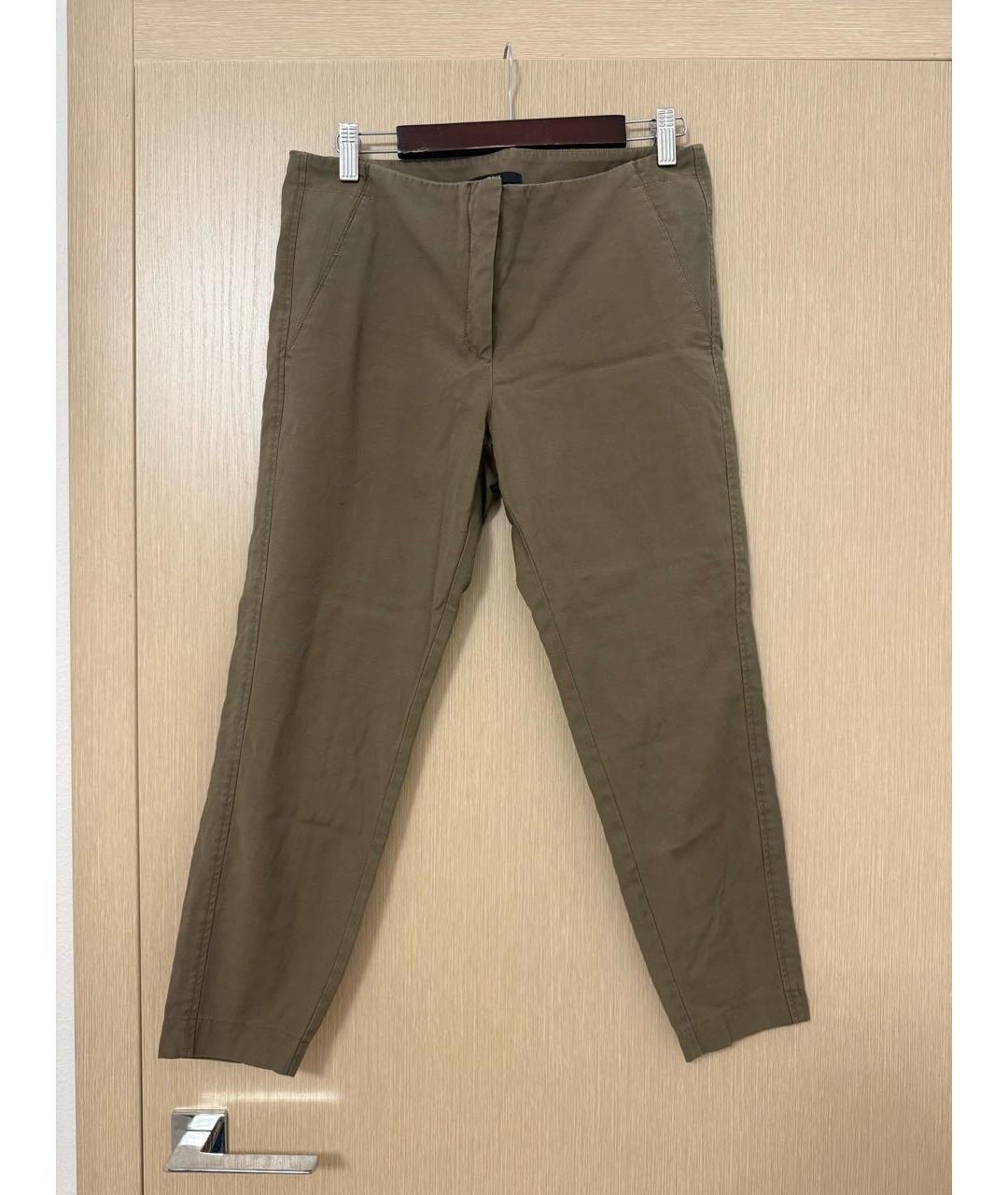 HUGO BOSS Хаки хлопковые классические брюки, фото 8