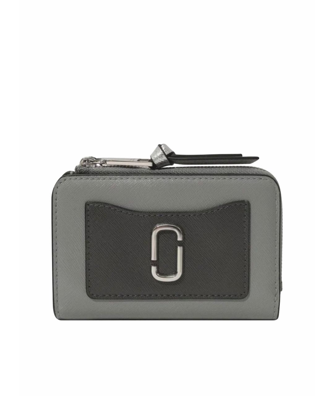 MARC JACOBS Серый кожаный кошелек, фото 1
