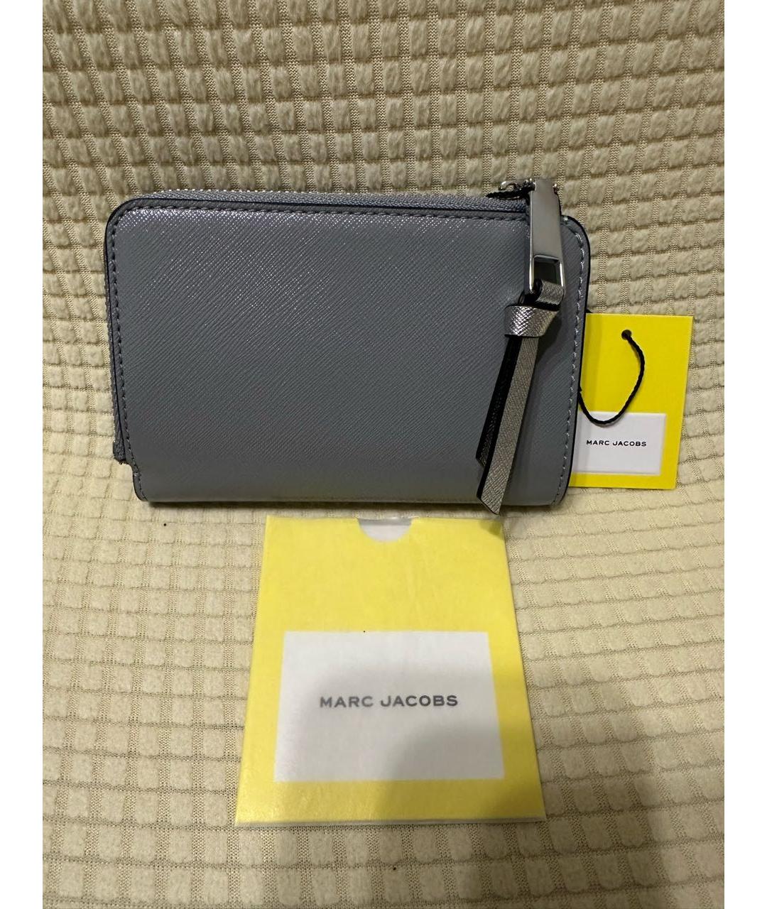 MARC JACOBS Серый кожаный кошелек, фото 3