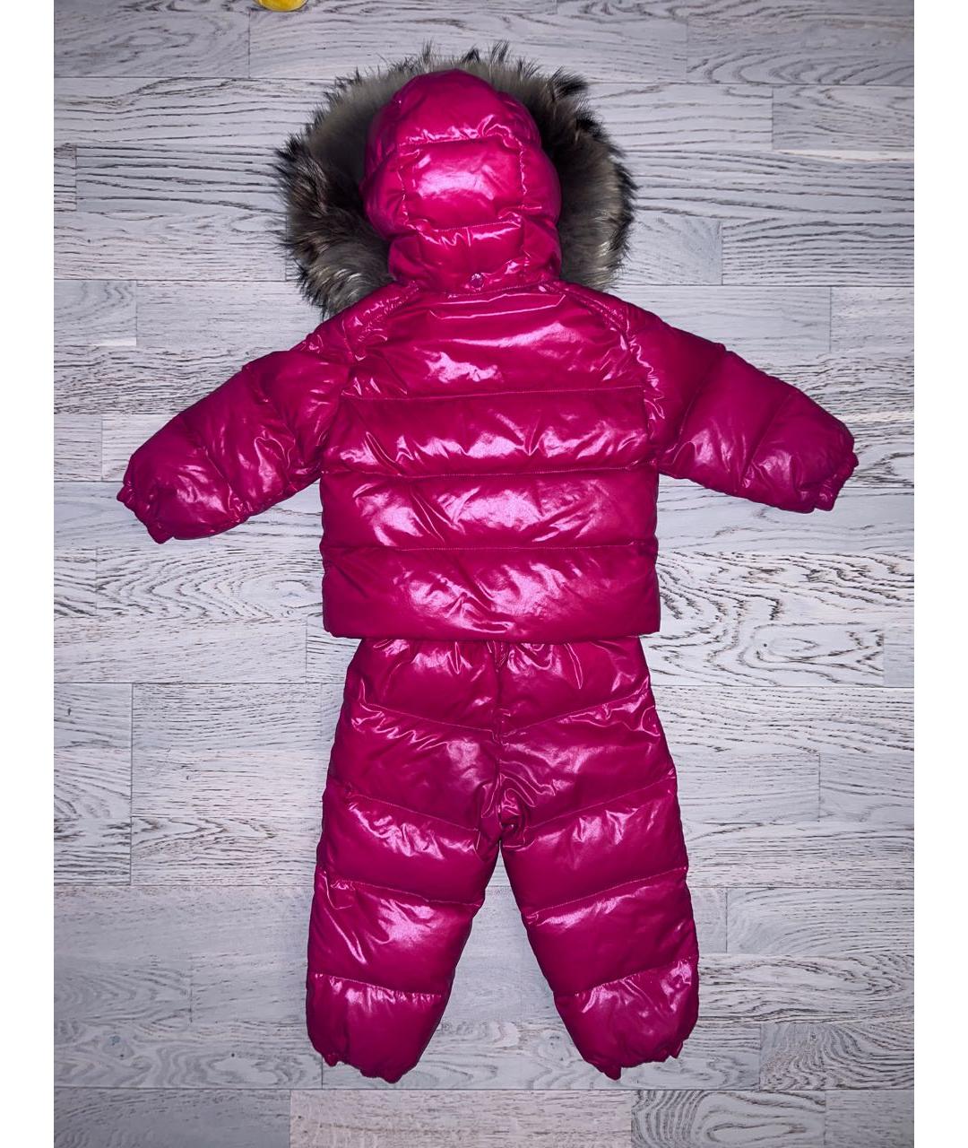 MONCLER KIDS Красный комбинезон, фото 2