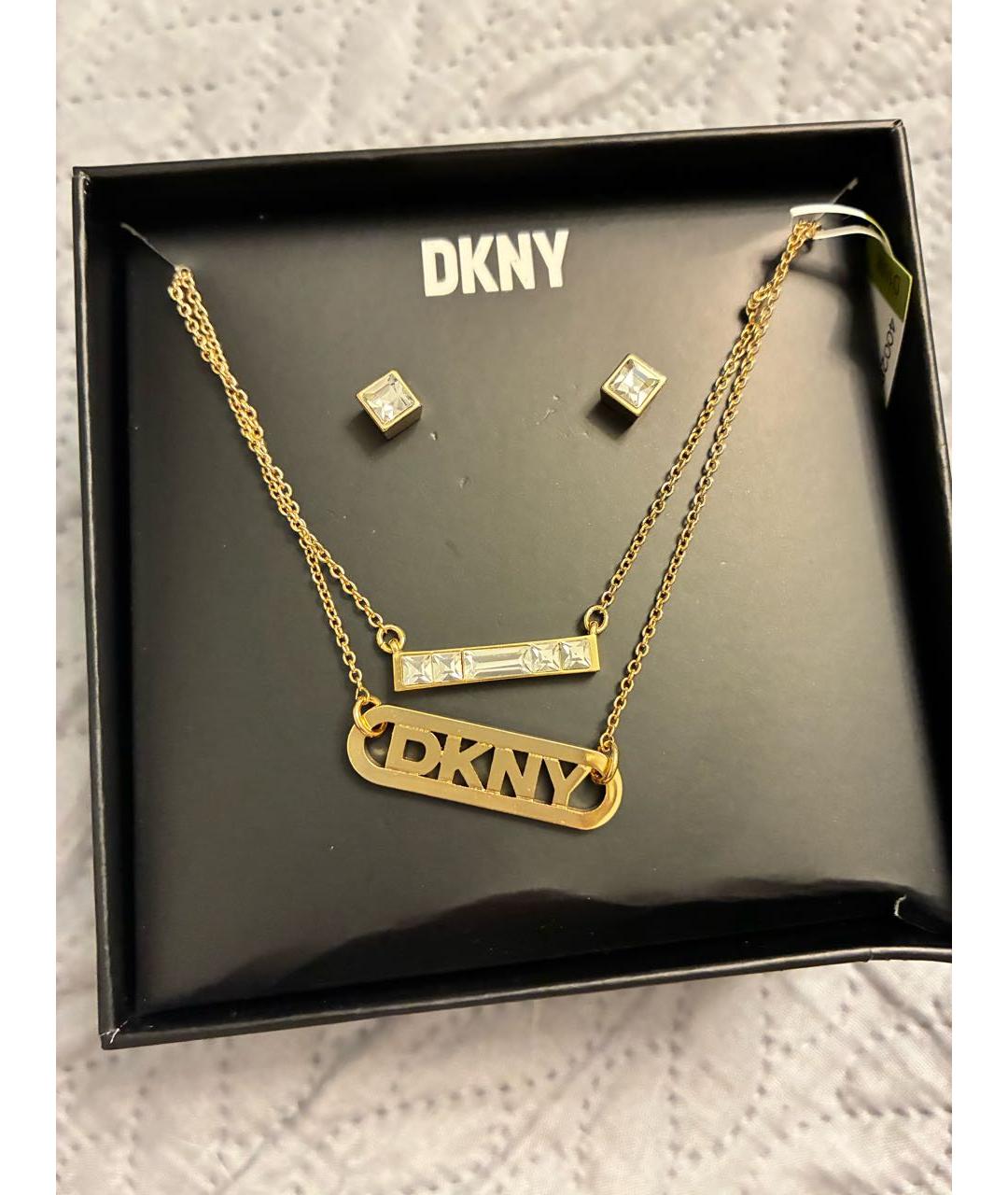 DKNY Золотая подвеска, фото 4