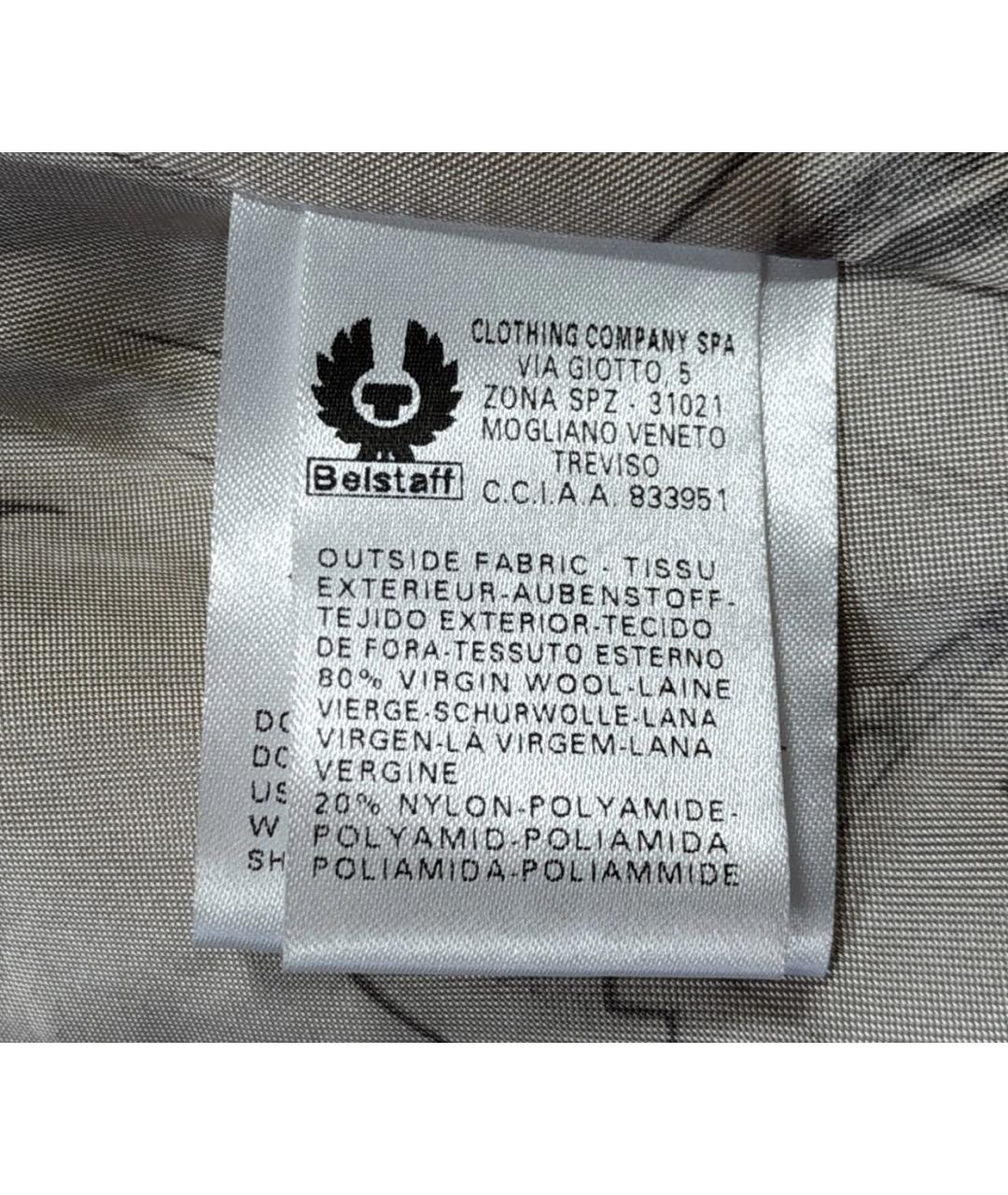 BELSTAFF Коричневое шерстяное пальто, фото 7