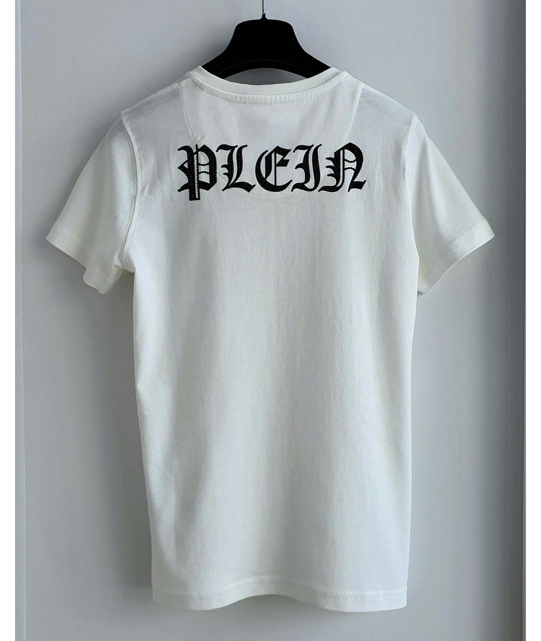 PHILIPP PLEIN JUNIOR Белая хлопковая детская футболка, фото 3