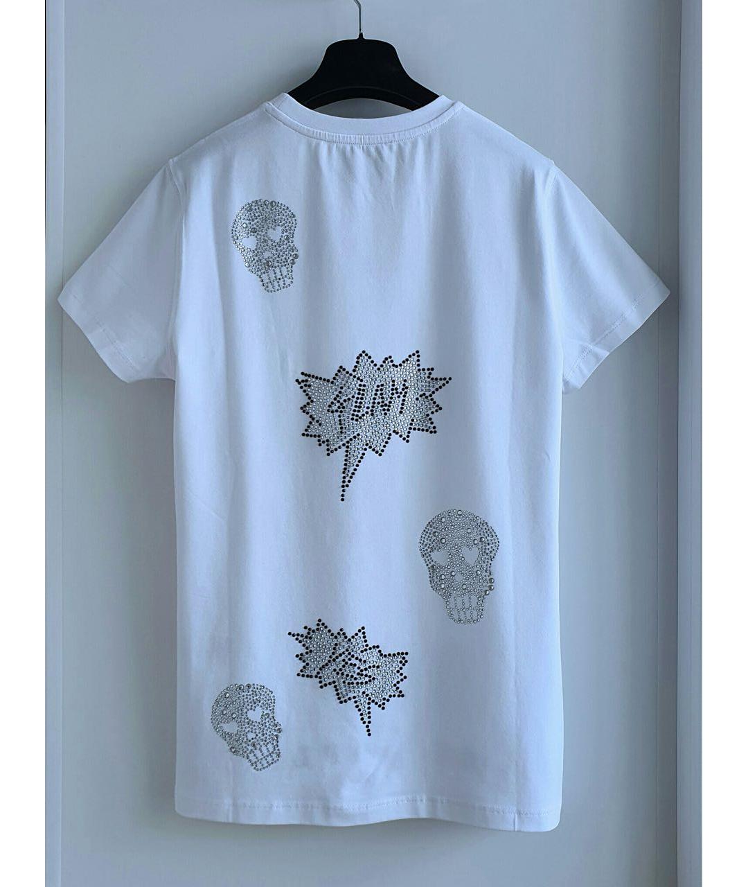 PHILIPP PLEIN JUNIOR Белый хлопковый детская футболка / топ, фото 3