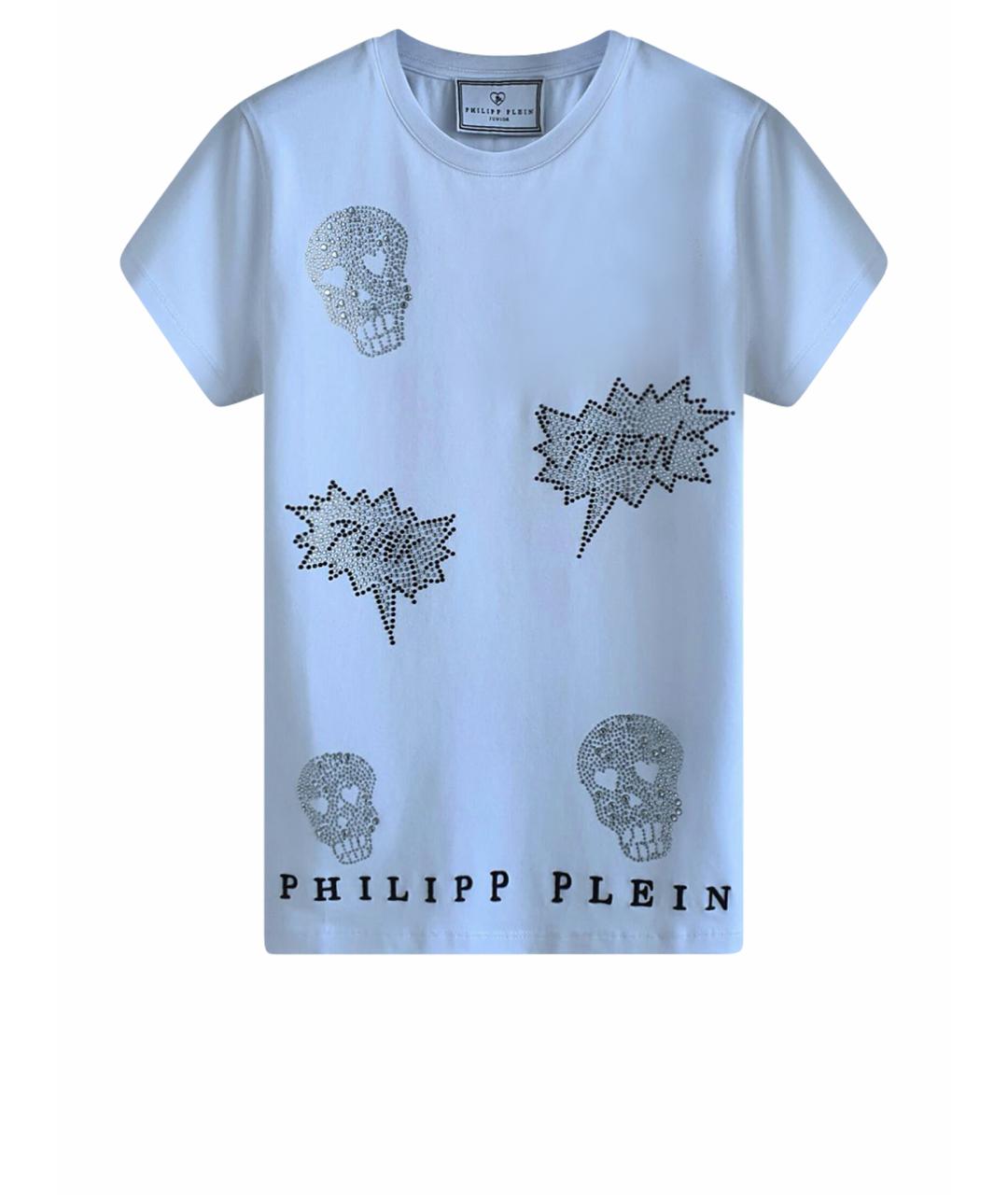PHILIPP PLEIN JUNIOR Белый хлопковый детская футболка / топ, фото 1