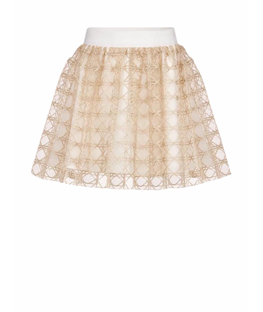 CHRISTIAN DIOR Бежевая юбка, фото 1