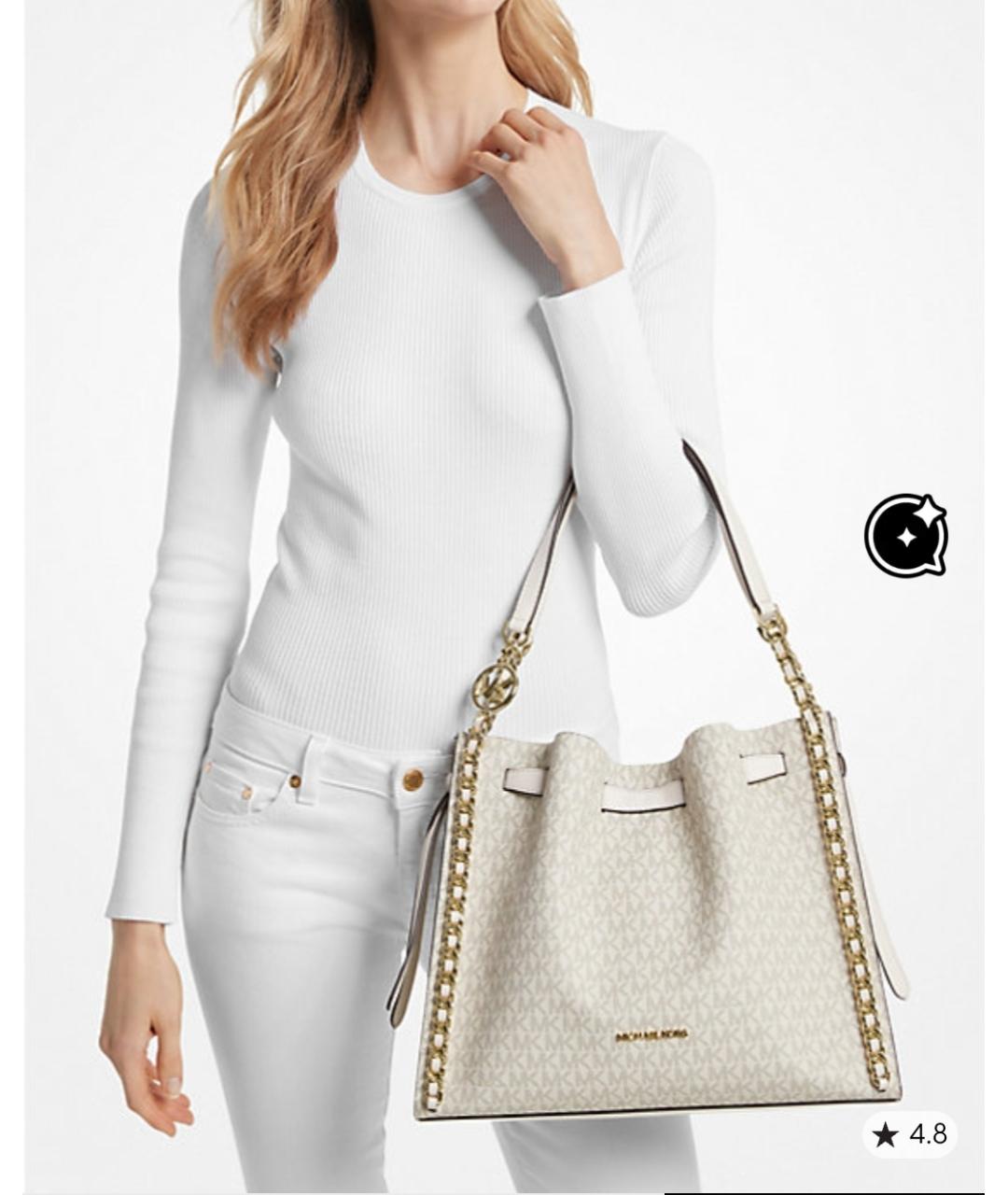 MICHAEL KORS Бежевая сумка через плечо, фото 2