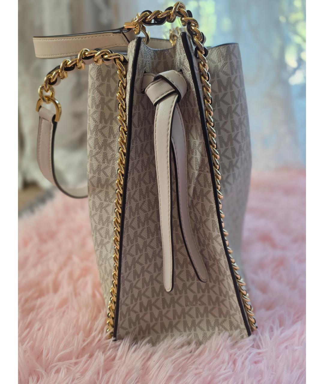 MICHAEL KORS Бежевая сумка через плечо, фото 7