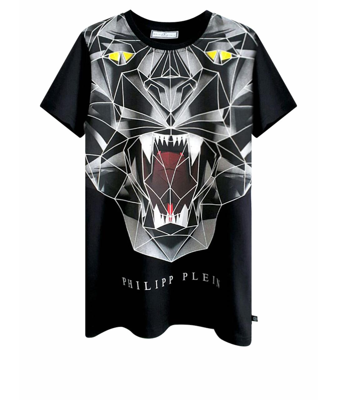 PHILIPP PLEIN JUNIOR Черная хлопковая детская футболка, фото 1