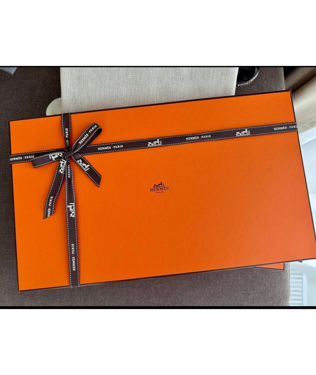 HERMES Розовый шелковый платок, фото 3