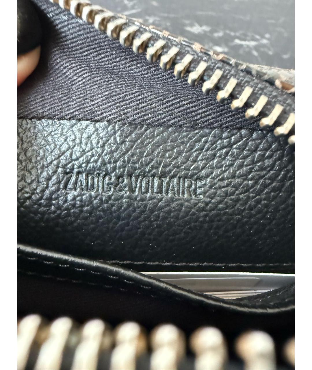 ZADIG & VOLTAIRE Коричневая кожаная сумка через плечо, фото 8