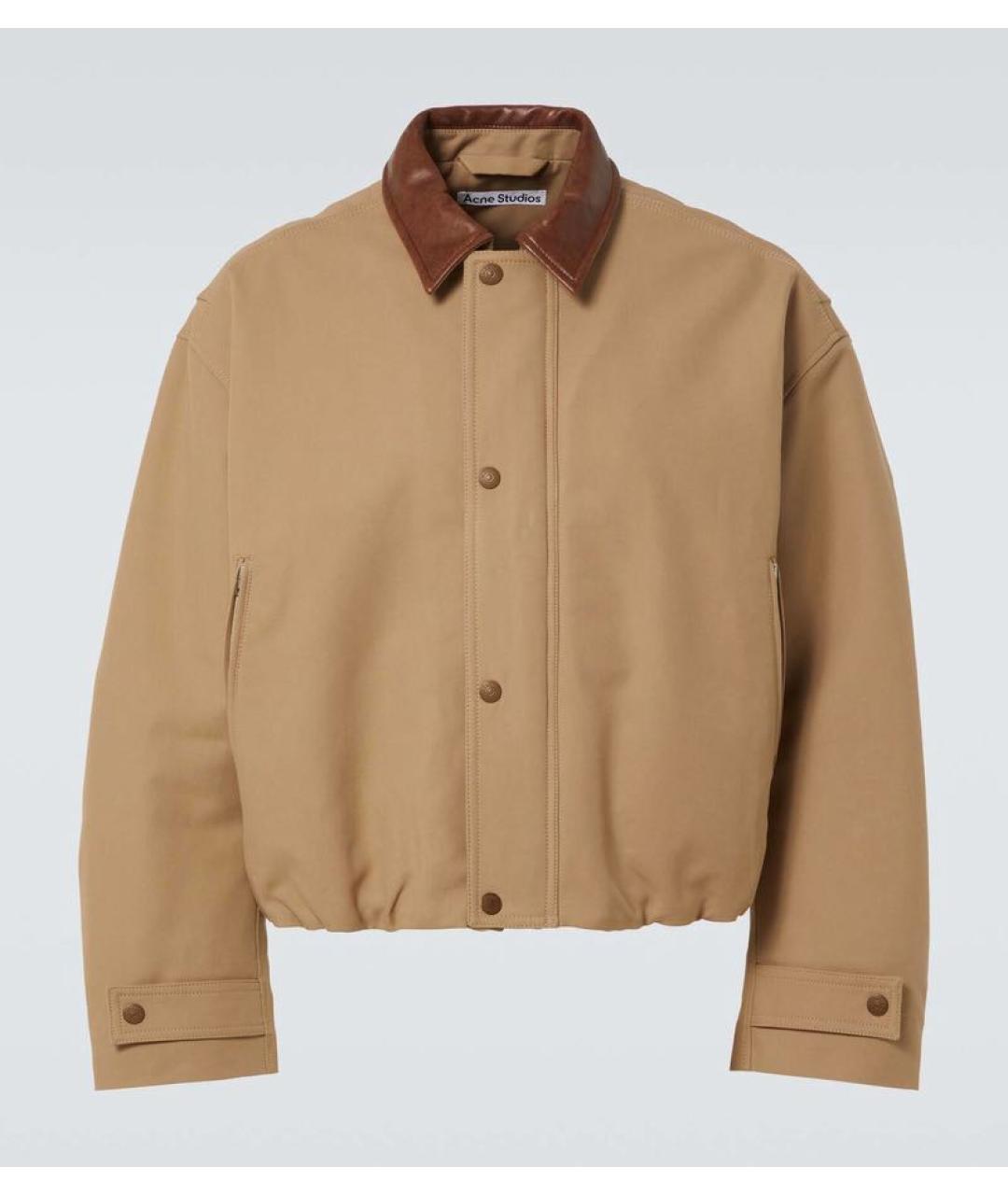 ACNE STUDIOS Бежевая хлопковая куртка, фото 6