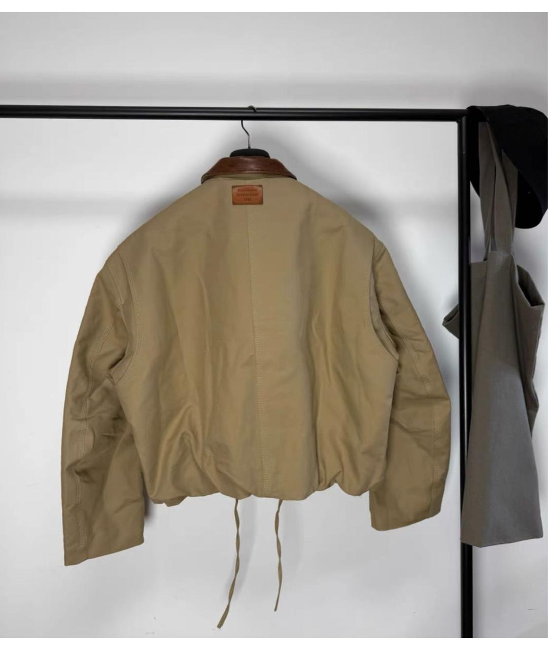 ACNE STUDIOS Бежевая хлопковая куртка, фото 3
