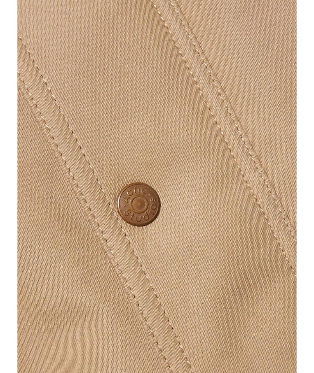 ACNE STUDIOS Бежевая хлопковая куртка, фото 5