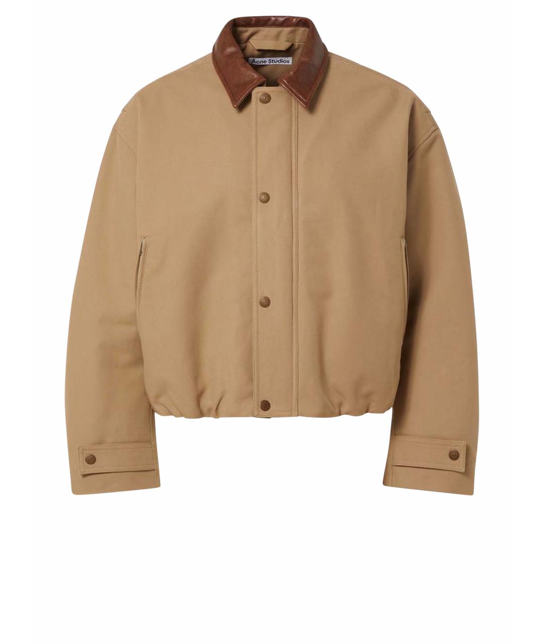 ACNE STUDIOS Бежевая хлопковая куртка, фото 1