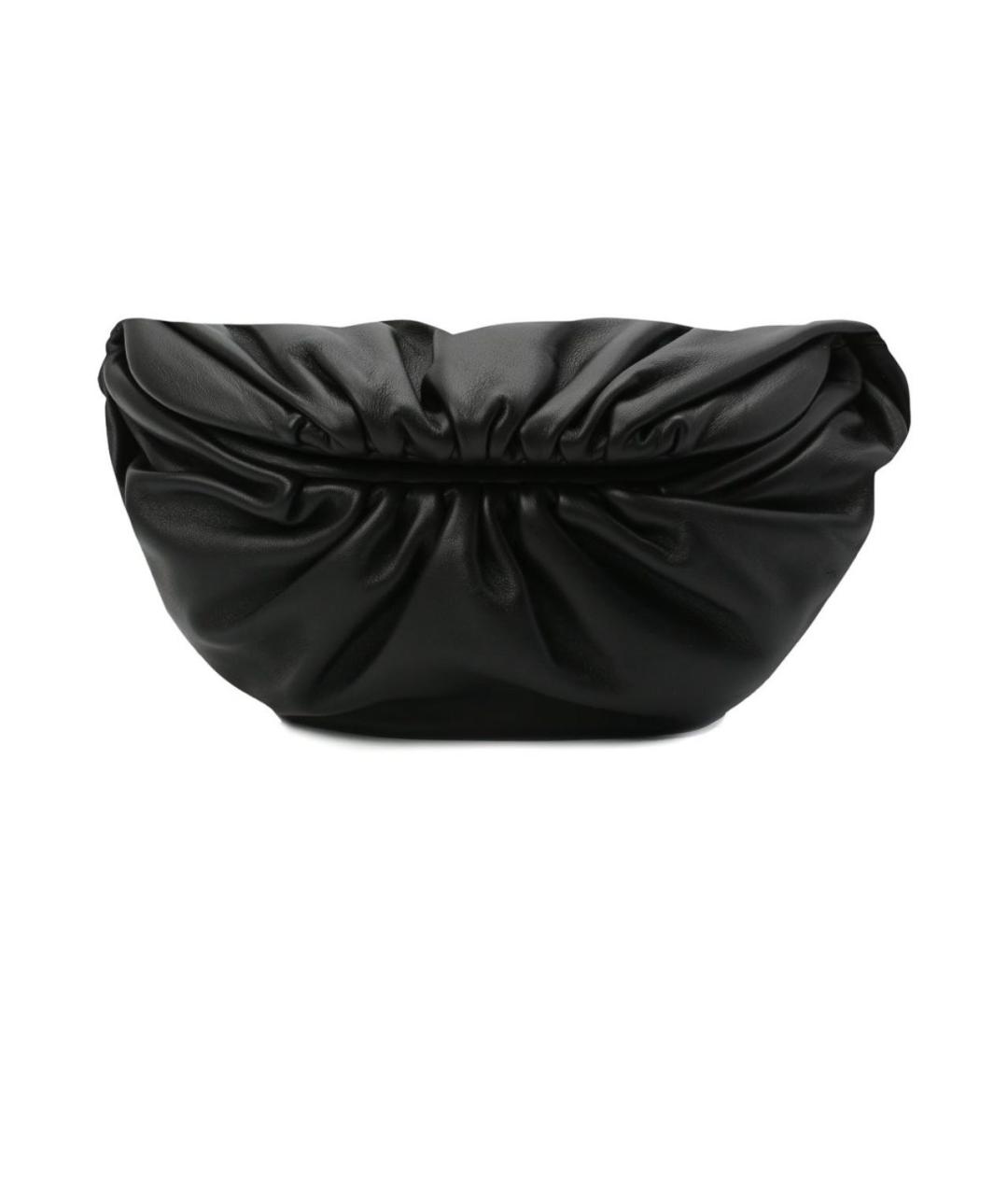 BOTTEGA VENETA Черная кожаная сумка через плечо, фото 2