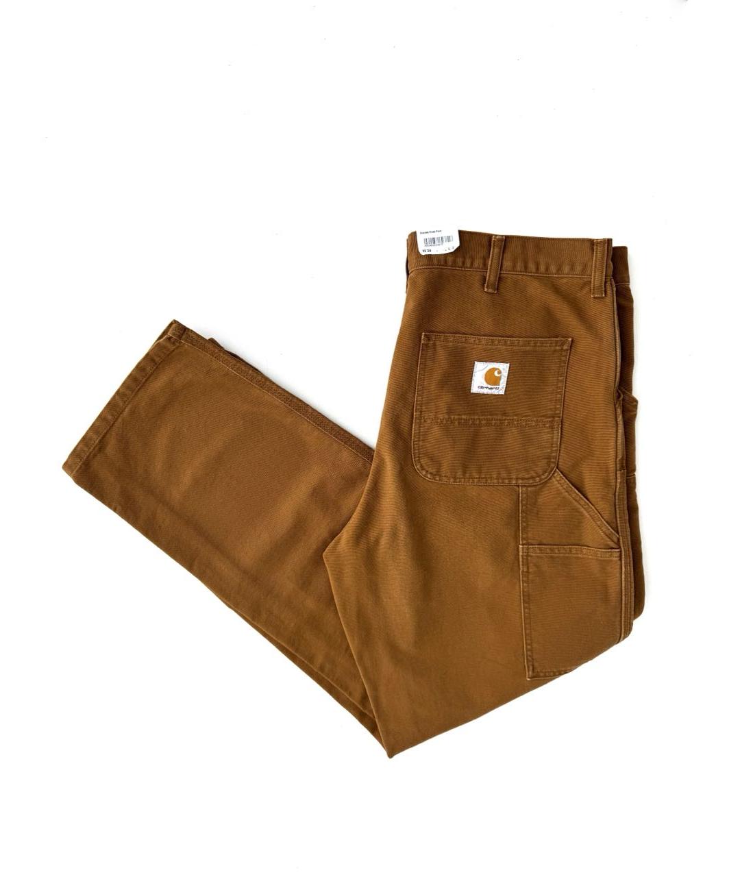 CARHARTT WIP Коричневые хлопковые прямые джинсы, фото 5