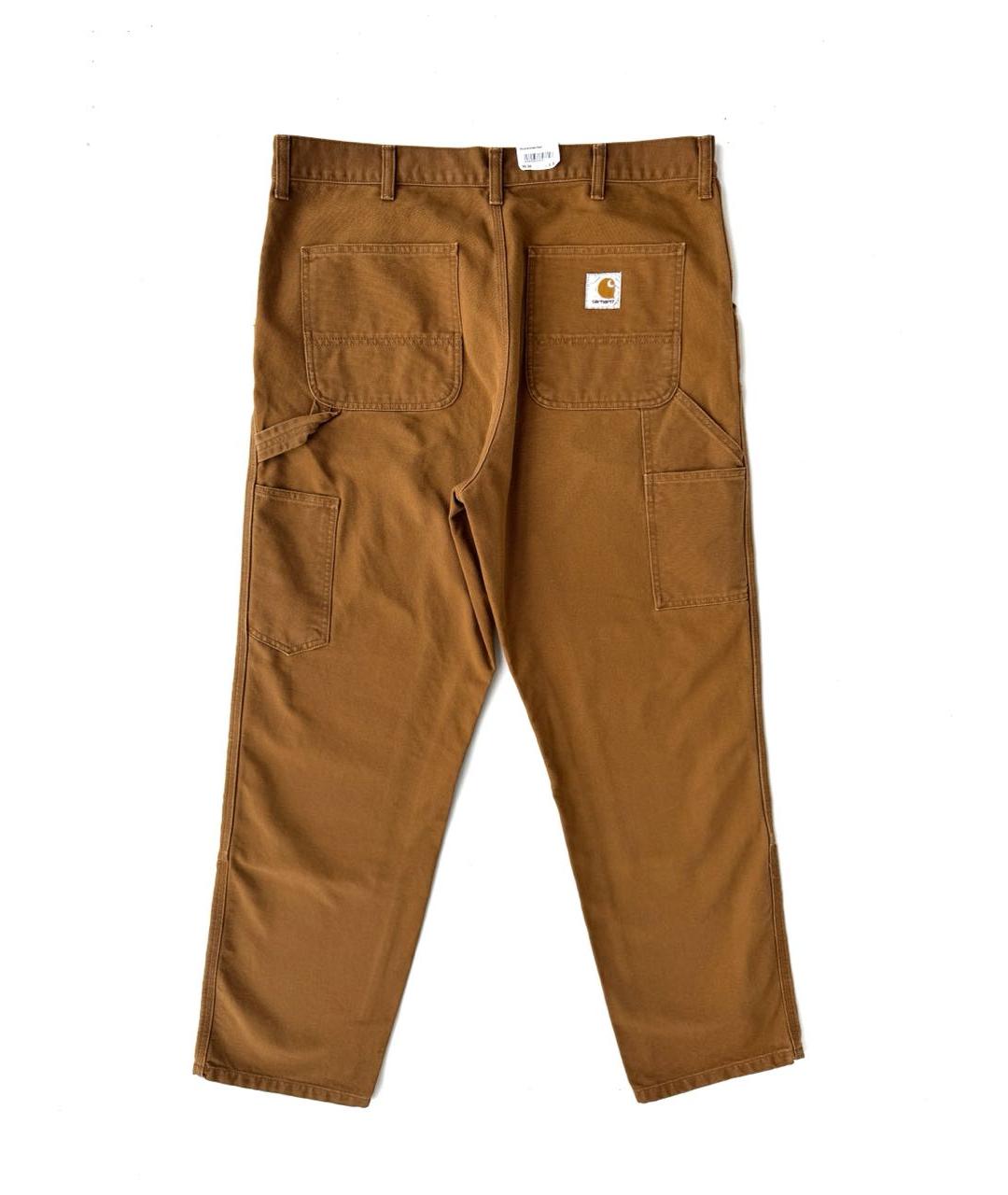 CARHARTT WIP Коричневые хлопковые прямые джинсы, фото 1