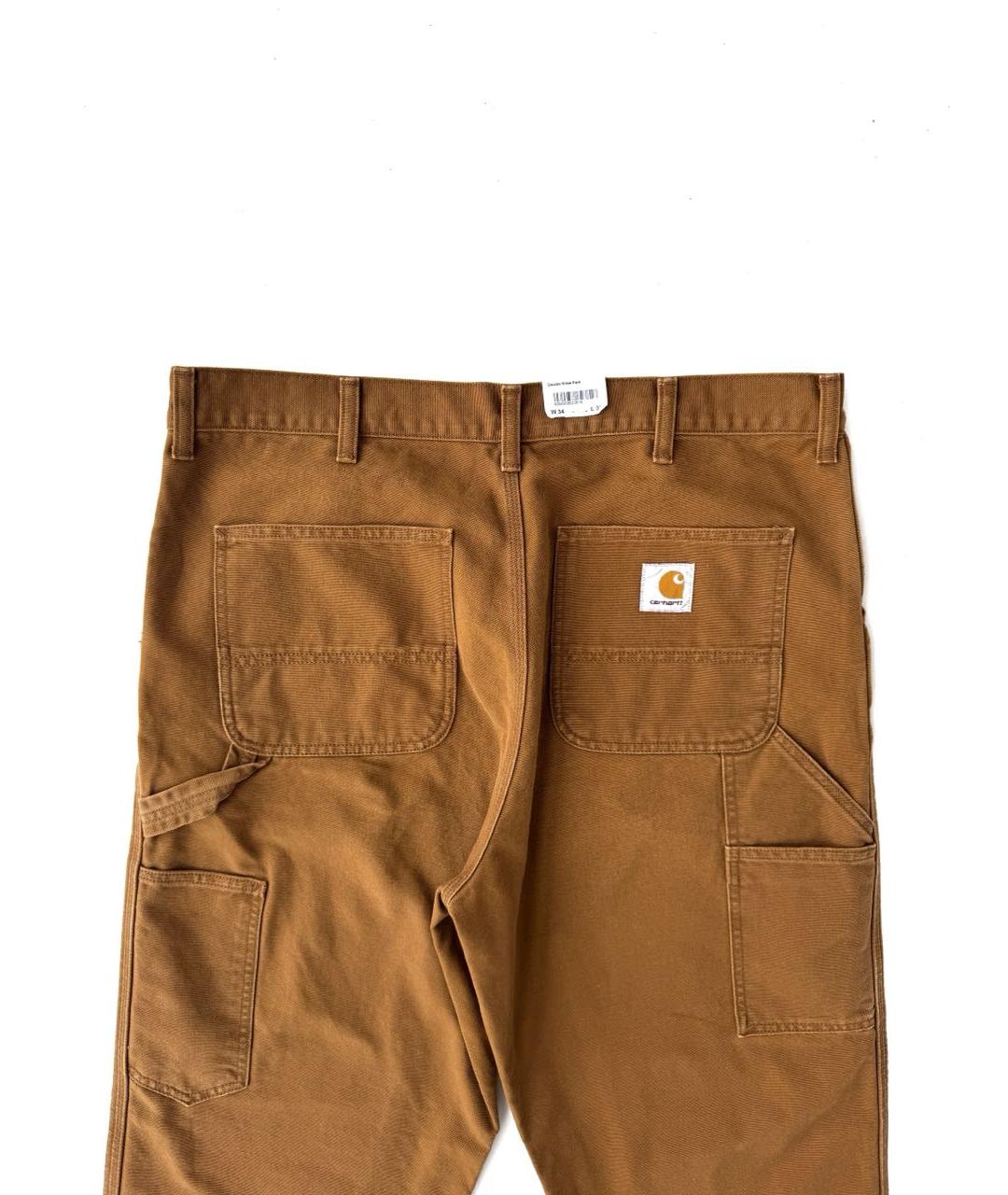 CARHARTT WIP Коричневые хлопковые прямые джинсы, фото 3