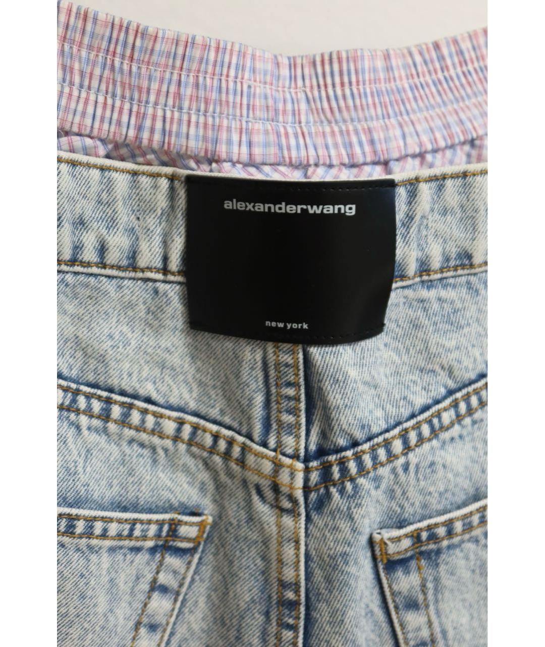 ALEXANDER WANG Голубые деним шорты, фото 4