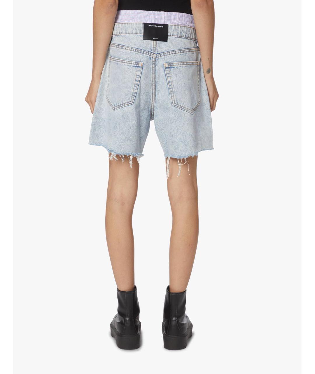 ALEXANDER WANG Голубые деним шорты, фото 7